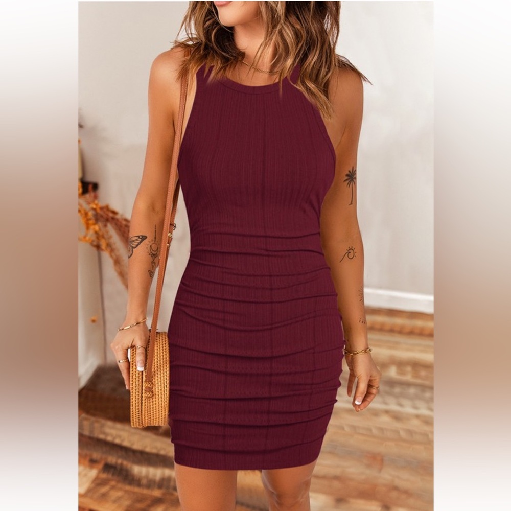 Aster June Red hot mini dress
